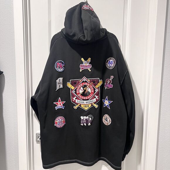 VTG Big Boy Negro Leagues Museum Discover Greatness Patch hoodie Black Men 4XL - Picture 10 of 15